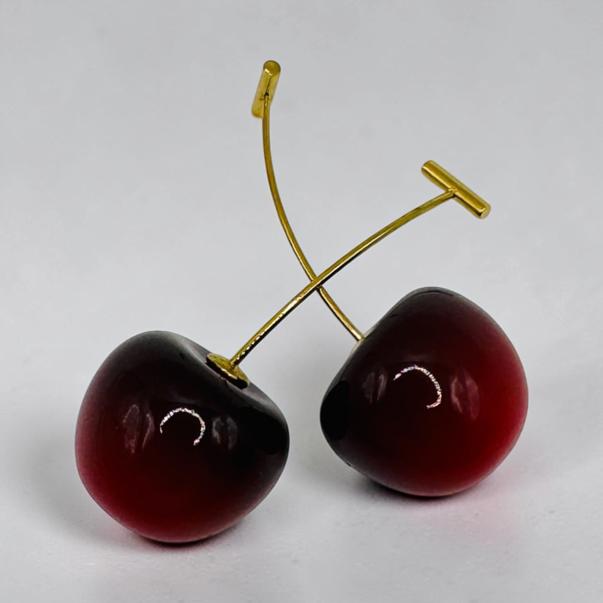 Pendientes en Acero imitación Cereza Colección CHERRY