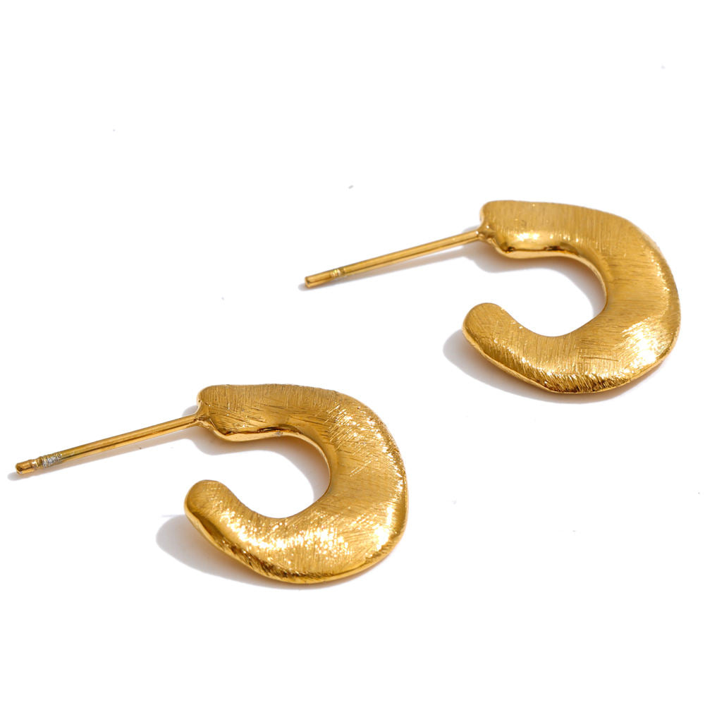 Pendientes de Acero Capado en Oro PVD Colección JIN
