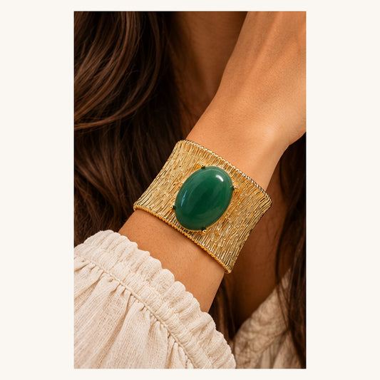 Brazalete en Aleación y Resina Acrílica Colección ELENA