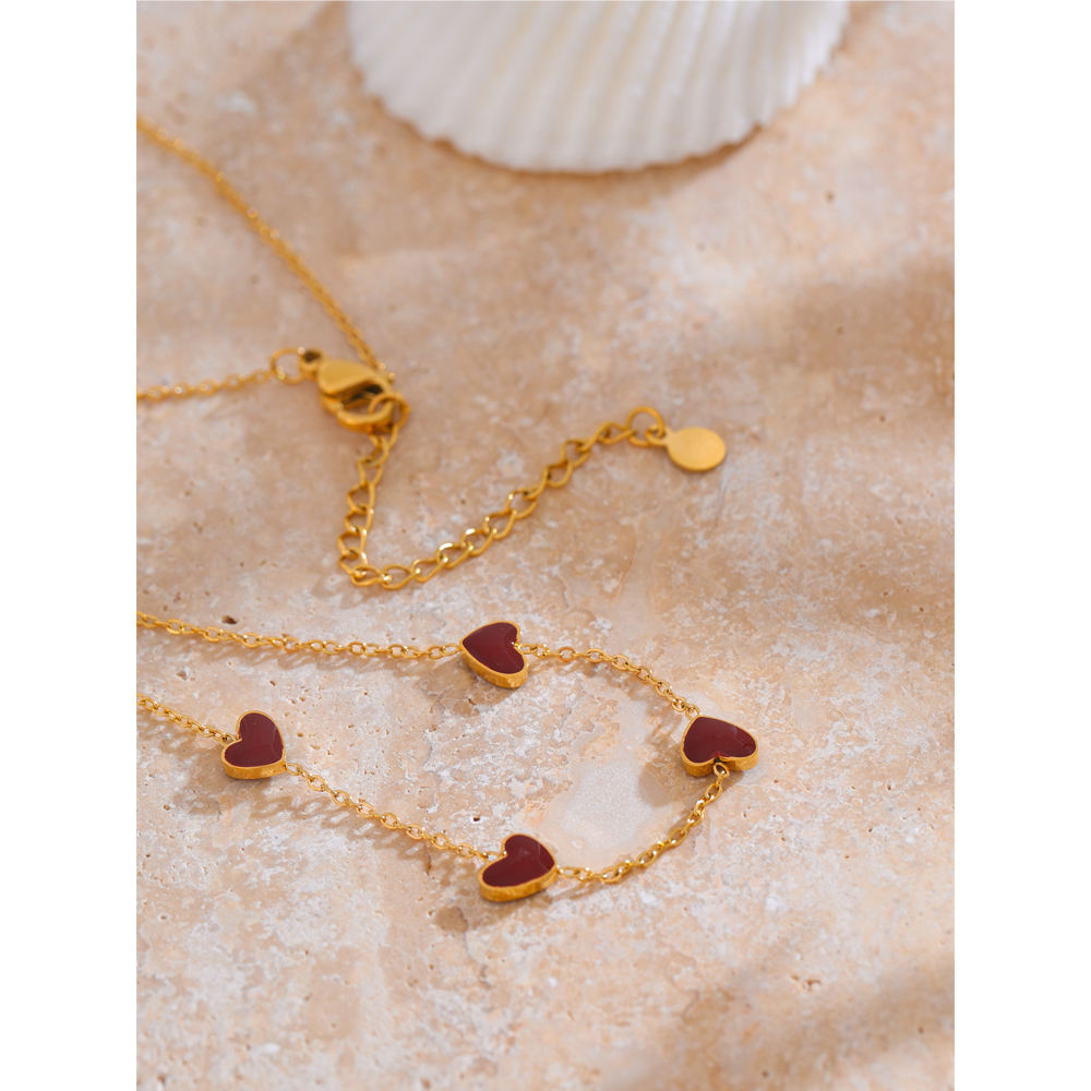 Colgante de Acero con Corazones Colección ROMEO
