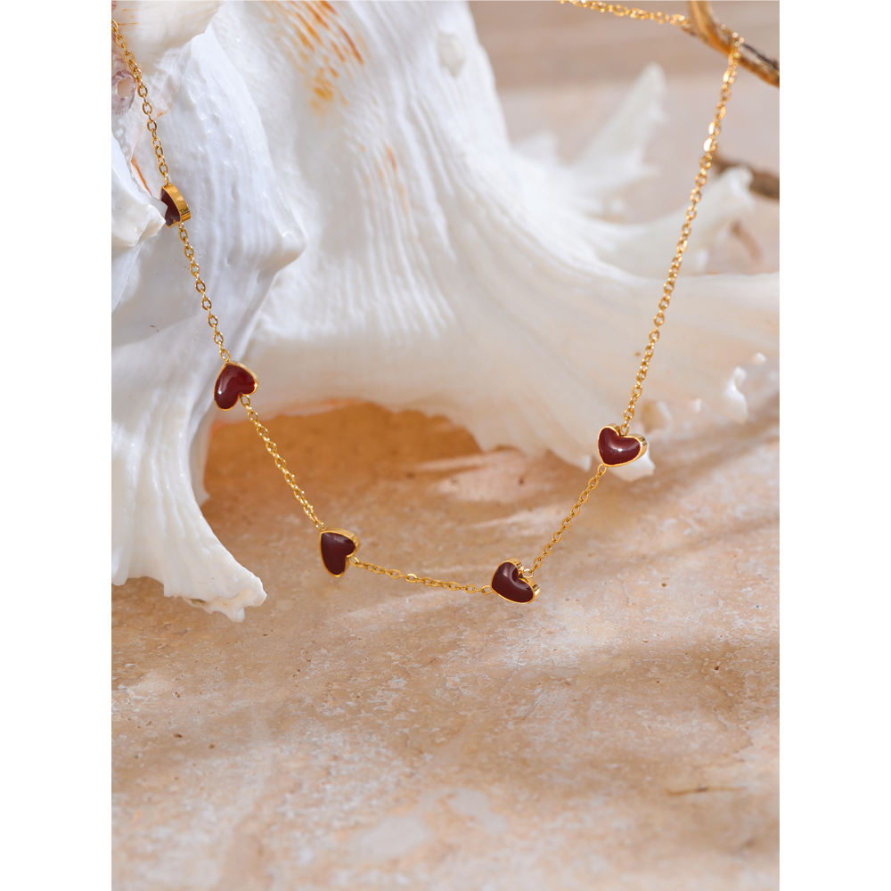 Colgante de Acero con Corazones Colección ROMEO