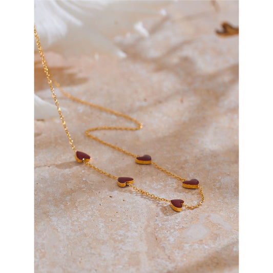 Colgante de Acero con Corazones Colección ROMEO
